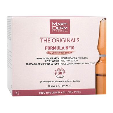 Ампулы для лица MartiDerm The Originals Formula N10 HD Color Touch SPF 30 30 x 2 мл - основное фото