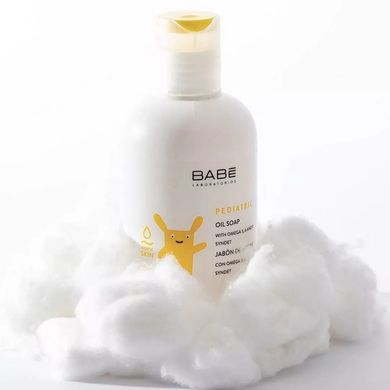 Детское мыло на основе масел BABE Laboratorios Pediatric Emollient Soap 200 мл - основное фото