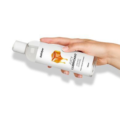 Лубрикант на водной основе с ароматом карамели Satisfyer Juicy Lubricant Creamy Caramel 300 мл - основное фото