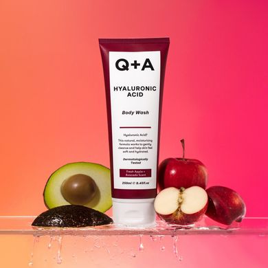 Очищающий гель для душа с гиалуроновой кислотой Q+A Hyaluronic Acid Body Wash 250 мл - основное фото