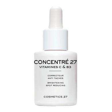 Освітлювальна сироватка з вітаміном C і B3 COSMETICS 27 CONCENTRE 27 Vitamines C&B3 Brightening Spot Reducing 50 мл - основне фото