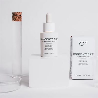 Осветляющая сыворотка с витамином C и B3 COSMETICS 27 CONCENTRE 27 Vitamines C&B3 Brightening Spot Reducing 50 мл - основное фото