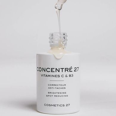 Освітлювальна сироватка з вітаміном C і B3 COSMETICS 27 CONCENTRE 27 Vitamines C&B3 Brightening Spot Reducing 50 мл - основне фото