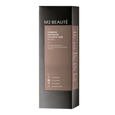 Туш-догляд для брів з CU-пептидом M2 Beaute Eyebrow Enhancer Color & Care Brown 6 мл - основне фото