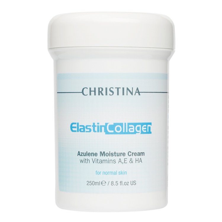Увлажняющий крем для нормальной кожи «Эластин, коллаген, азулен» Christina Elastin Collagen Azulene Moisture Cream 250 мл - основное фото