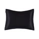 Чёрная наволочка из натурального шёлка и сатина Mon Mou Soft Silk Pillowcase Black 1 шт - дополнительное фото