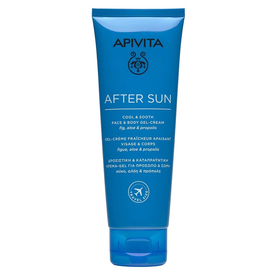 Охолоджувальний та заспокійливий крем-гель для обличчя і тіла після сонця Apivita After Sun Cool & Sooth Face & Body Gel-Cream 100 мл - основне фото