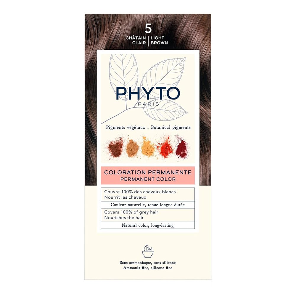 Краска для волос (светлый шатен) PHYTO Phytocolor Coloration Permanente 5 Chatain Clair - основное фото