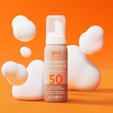 Ежедневный защитный мусс для лица EVY Technology Daily Defence Face Mousse SPF 50 75 мл - основное фото