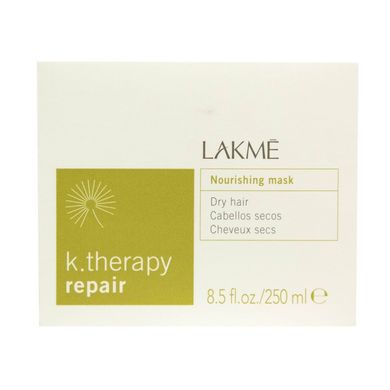 Питательная маска для сухих, поврежденных и ослабленных волос Lakme K.Therapy Repair Nourishing Mask 250 мл - основное фото