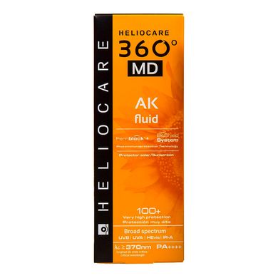 Сонцезахисний крем-флюїд проти актиничного кератозу Cantabria Labs Heliocare 360 ​​MD AK Fluid Sunscreen SPF 100+ 50 мл - основне фото