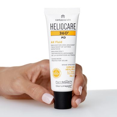 Солнцезащитный крем-флюид против актинического кератоза Cantabria Labs Heliocare 360 ​​MD AK Fluid Sunscreen SPF 100+ 50 мл - основное фото