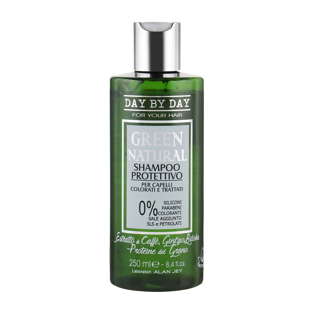 Шампунь для окрашенных и повреждённых волос Alan Jey Green Natural Shampoo Protettivo 250 мл - основное фото