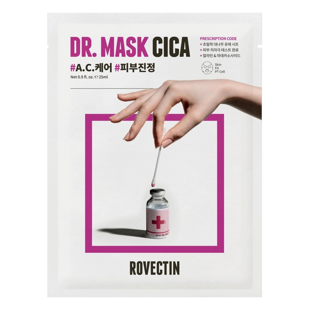 Тканевая маска Rovectin Skin Essentials Dr. Mask Cica 25 мл - основное фото