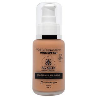 Увлажняющий солнцезащитный крем с тоном AG SKIN DNA Repair & SPF Moisturising Cream Tone SPF 50+ 50 мл - основное фото
