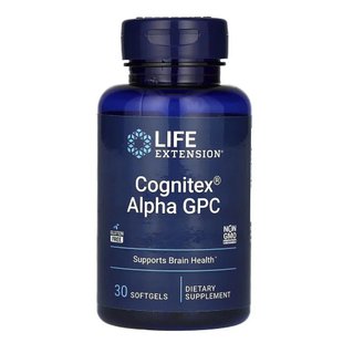 Диетическая добавка для здоровья мозга Life Extension Cognitex Alpha GPC 30 шт - основное фото