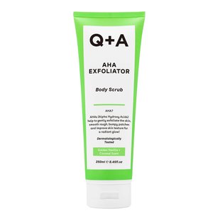 Отшелушивающий скраб для тела с AHA кислотами Q+A AHA Exfoliator Body Scrub 250 мл - основное фото