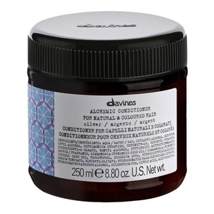 Серебристый оттеночный кондиционер для усиления цвета Davines Alchemic Silver Conditioner For Cool Blonde Hair 250 мл - основное фото