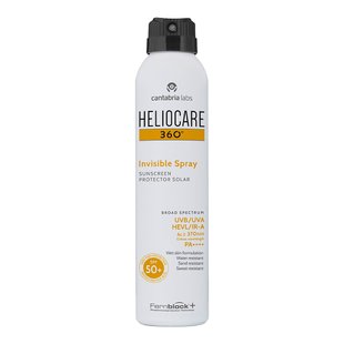 Сонцезахисний невидимий спрей для тіла Cantabria Labs Heliocare 360º Invisible Spray SPF 50 200 мл - основне фото