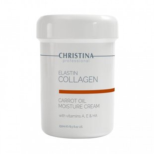 Увлажняющий крем для сухой кожи «Эластин, коллаген, морковное масло» Christina Elastin Collagen Carrot Oil Moisture Cream 250 мл - основное фото