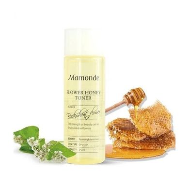 Увлажняющий тонер с экстрактом мёда и прополиса Mamonde Flower Toner Honey 25 мл - основное фото