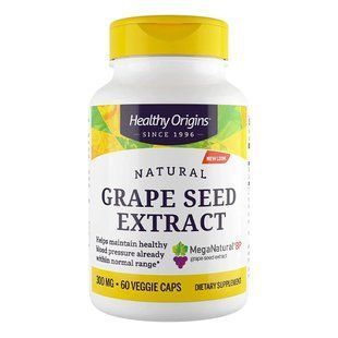Екстракт виноградних кісточок Healthy Origins Natural Grape Seed Extract 300 mg 60 шт - основне фото