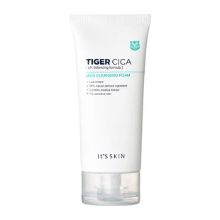 Пенка для очищения с экстрактом центеллы IT’S SKIN Tiger Cica Mild Cleansing Foam 120 мл - основное фото