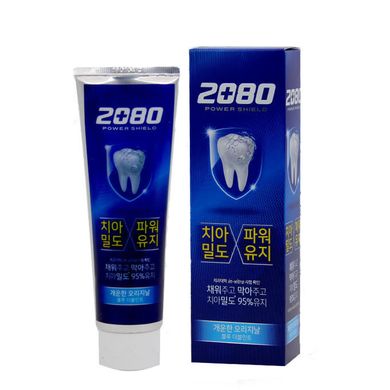 Зміцнювальна зубна паста з екстрактом м'яти Aekyung 2080 Power Shield Blue Double Mint 120 мл - основне фото
