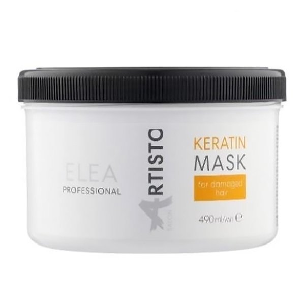Реструктуризуюча маска для волосся Elea Professional Artisto Salon Keratin Mask For Damaged Hair 490 мл - основне фото