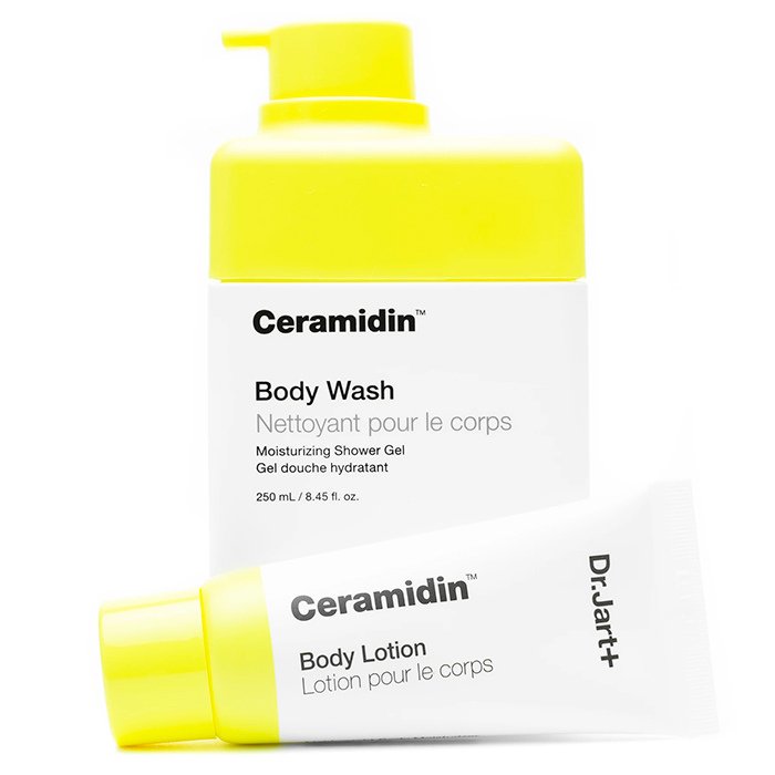 Набор: гель для душа и лосьон для тела с керамидами Dr. Jart+ Ceramidin Body Wash 250 мл + Ceramidin Body Lotion 30 мл - основное фото