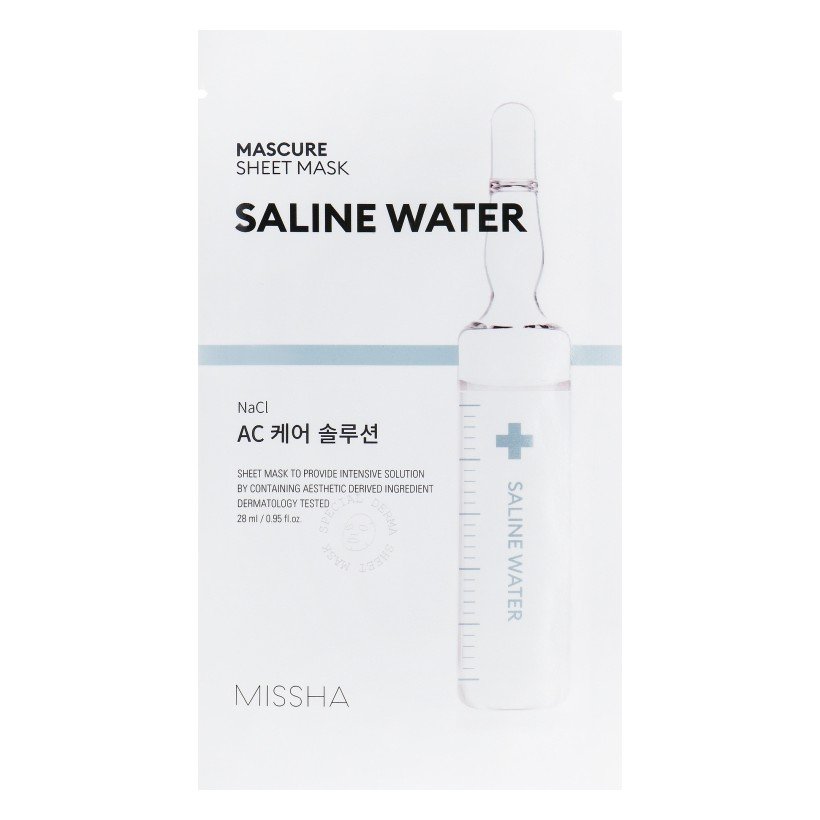 Увлажняющая тканевая маска с экстрактом солёной воды MISSHA Mascure AC Care Solution Sheet Mask Saline Water 27 мл - основное фото