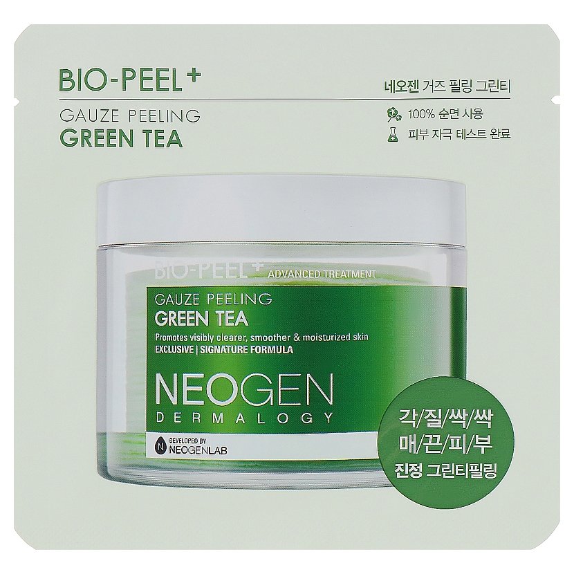 Пилинг-диски с экстрактом зелёного чая NEOGEN DERMALOGY Bio-Peel Gauze Peeling Green Tea 1 шт - основное фото