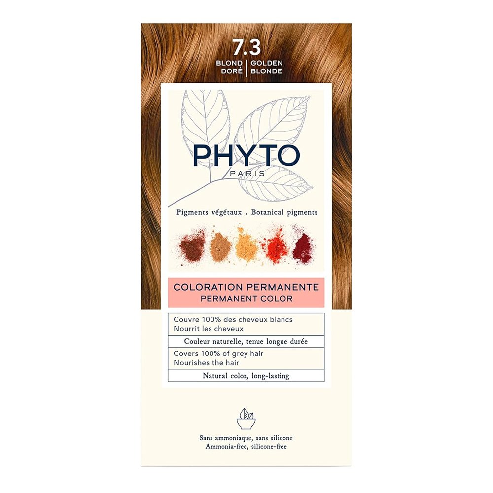 Краска для волос (золотистый блонд) PHYTO Phytocolor Coloration Permanente 7.3 Blond Dore - основное фото