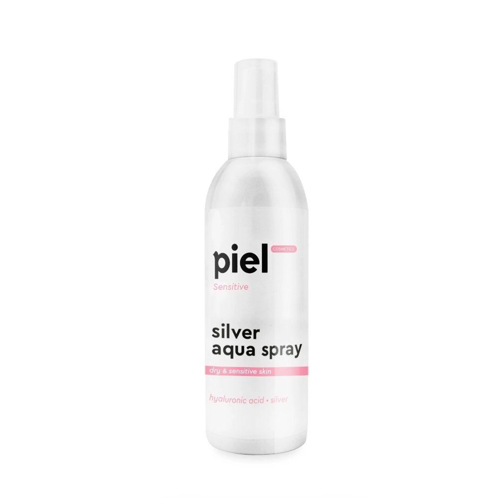 Увлажняющий спрей для сухой и чувствительной кожи Piel Cosmetics Sensitive Silver Aqua Spray Travel Size 100 мл - основное фото