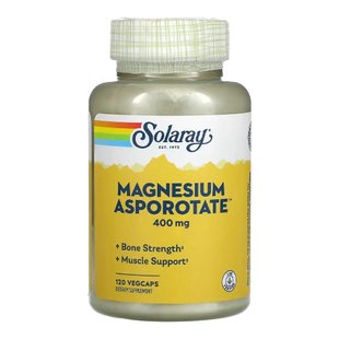 Магний аспортат в капсулах Solaray Magnesium Asporotate 400 mg 120 шт - основное фото