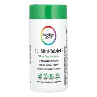 Мультивітаміни для дорослих віком 50+ Rainbow Light 50+ Mini-Tablet 90 Mini Tablet 90 шт - основне фото