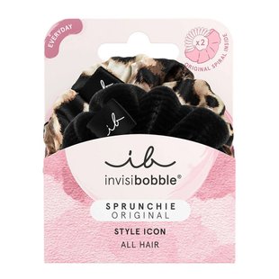 Набор из двух резинок для волос Invisibobble SPRUNCHIE The Iconic Beauties Black Multicolor - основное фото