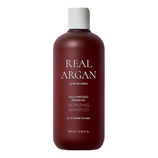 Восстанавливающий шампунь с аргановым маслом Rated Green Real Argan Repairing Shampoo 400 мл - основное фото