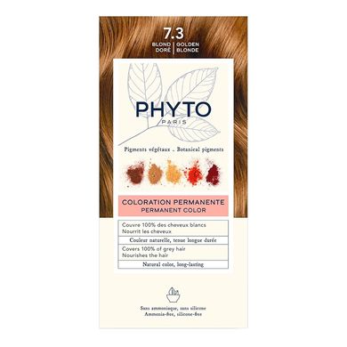 Краска для волос (золотистый блонд) PHYTO Phytocolor Coloration Permanente 7.3 Blond Dore - основное фото