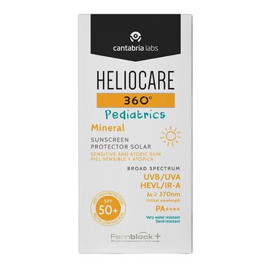 Минеральный солнцезащитный гель-крем для детей Cantabria Labs Heliocare 360º Pediatrics Mineral SPF 50+ 50 мл - основное фото