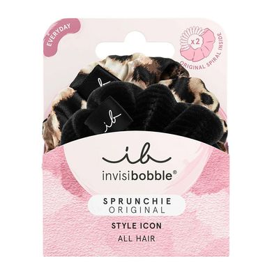 Набір із двох резинок для волосся Invisibobble SPRUNCHIE The Iconic Beauties Black Multicolor - основне фото