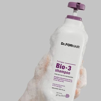 Відновлювальний шампунь проти випадіння волосся Dr. FORHAIR Folligen BIO 3 Shampoo 500 мл - основне фото