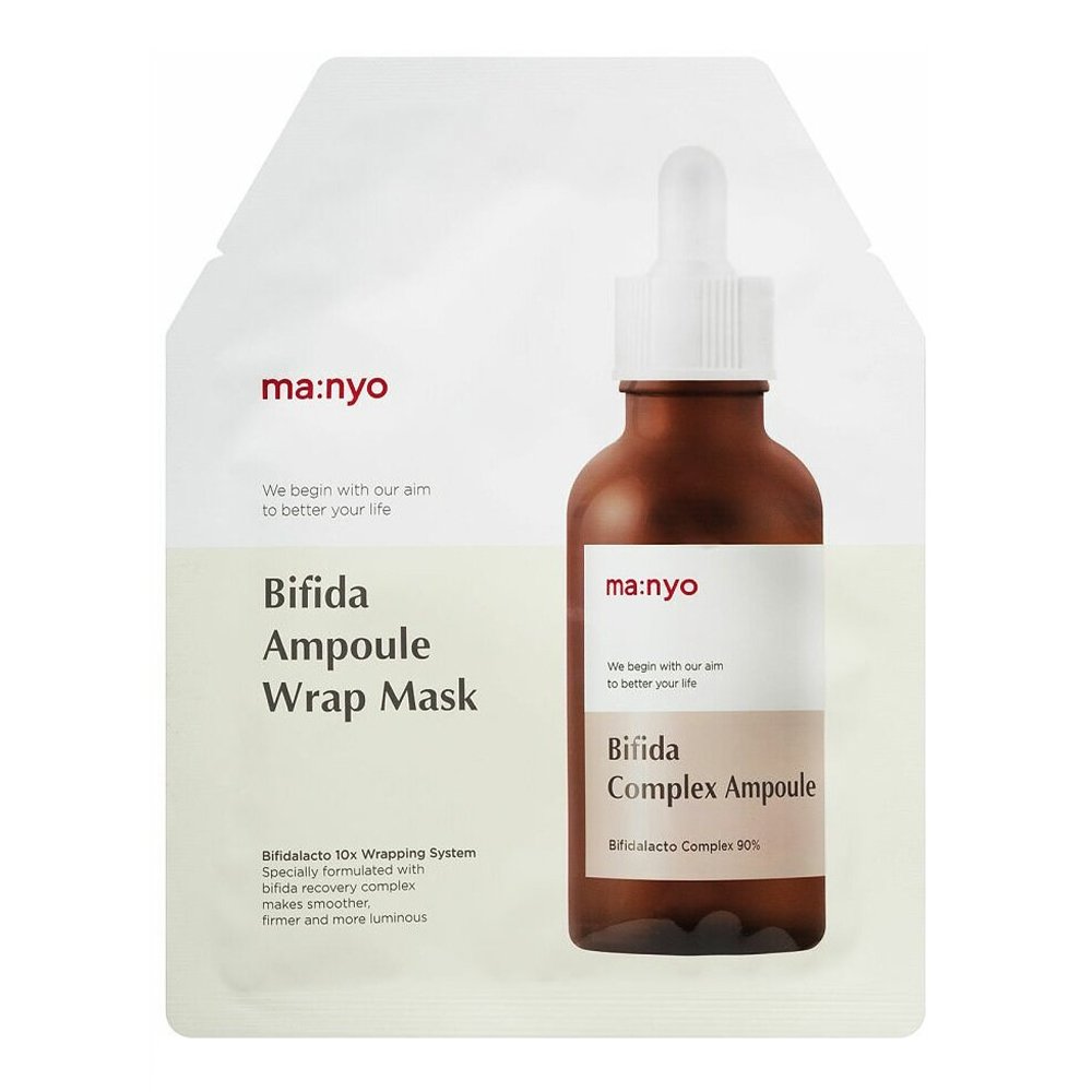 Гидрогелевая маска для лица с бифидобактериями Manyo Bifida Ampoule Wrap Mask 1 шт - основное фото