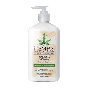 Молочко для тела «Тростниковый сахар-Папайя» HEMPZ Fresh Fusions Sugarcane & Papaya Herbal Body Moisturizer 500 мл - основное фото