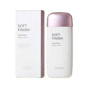 Сонцезахисне молочко для чутливої шкіри MISSHA All Around Safe Block Soft Finish Sun Milk SPF 50+ PA+++ 70 мл - основне фото