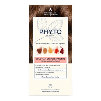 Фарба для волосся (темний блонд) PHYTO Phytocolor Coloration Permanente 6 Blond Fonce - основне фото