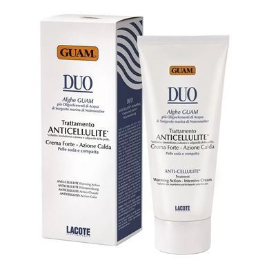 Антицелюлітний розігріваючий крем Guam Duo Trattamento Anticellulite Crema Forte Azione Calda 200 мл - основне фото