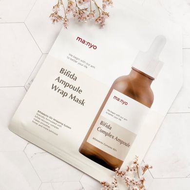 Гидрогелевая маска для лица с бифидобактериями Manyo Bifida Ampoule Wrap Mask 1 шт - основное фото