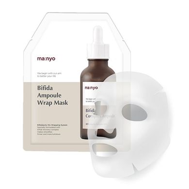 Гидрогелевая маска для лица с бифидобактериями Manyo Bifida Ampoule Wrap Mask 1 шт - основное фото