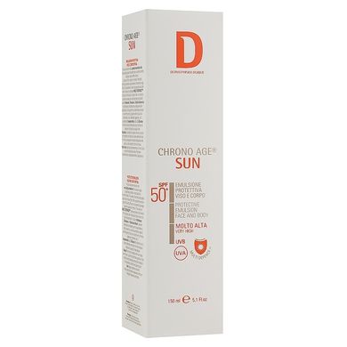 Солнцезащитная эмульсия для лица и тела Dermophisiologique Chrono Age Sun Emulsione Protettiva Viso E Corpo SPF 50+ 150 мл - основное фото